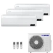 Ar-Condicionado Multi Split Tri Split Samsung Wind Free 24000 BTUs 3X9000 Quente e Frio Inverter AJ068AXJ3KH-AZ 220V